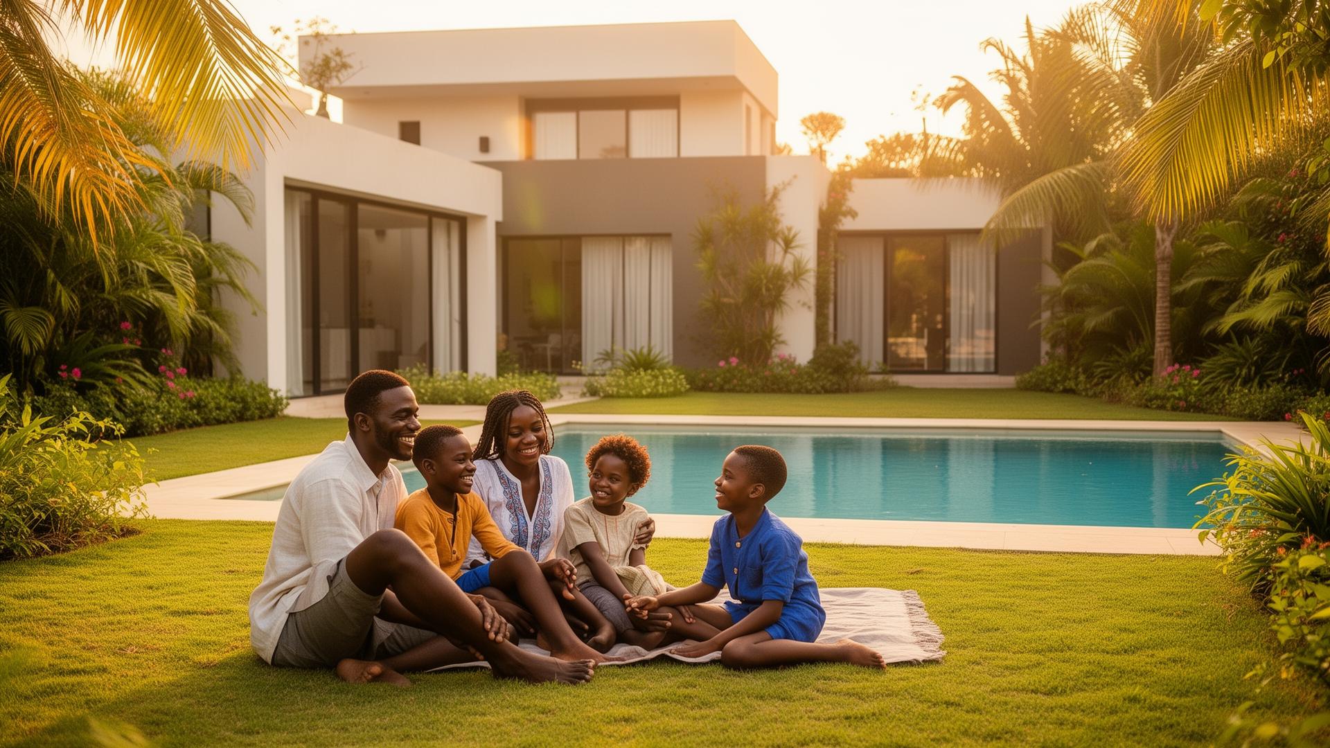 Famille dans une résidence Plasma Immo